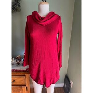 The Limited Women’s Cherry Red Cowl Neck Long Sweater Valentine’s Dress XS